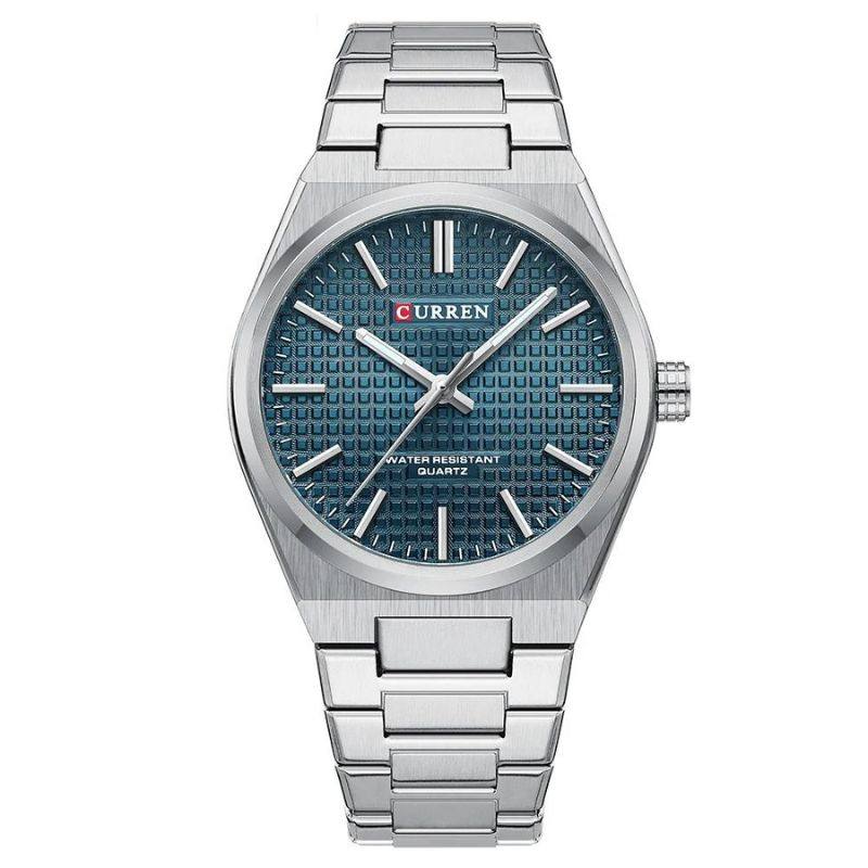 Aether Men's Brushed Stainless Steel Timepiece
