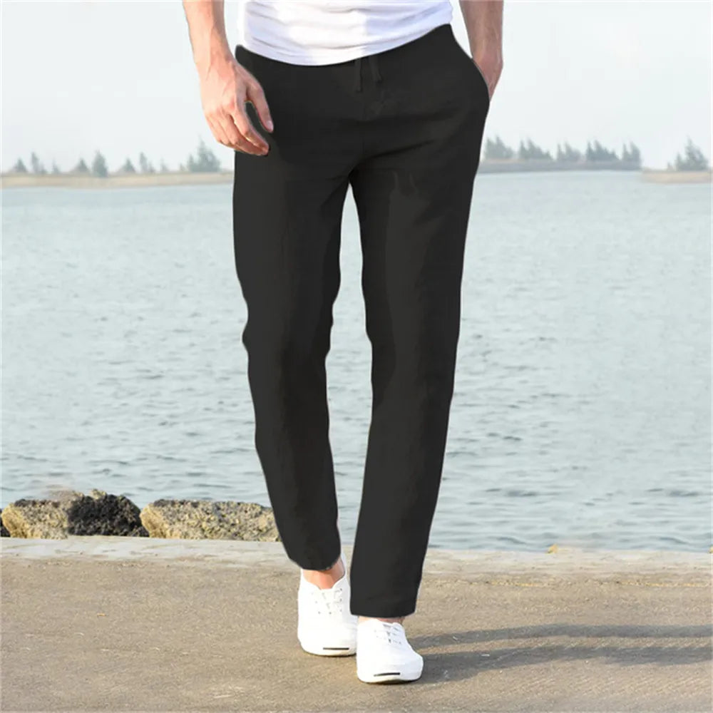Poli - Men's Breathable Linen Pants for Ideal Summer Comfort