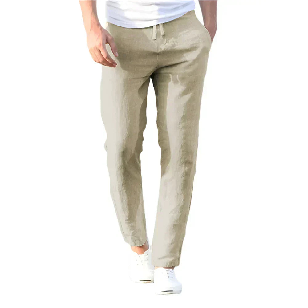 Poli - Men's Breathable Linen Pants for Ideal Summer Comfort