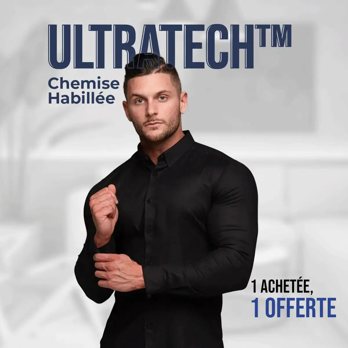 Men's Slim Fit UltraTech™ Dress Shirt - Special Offer: Buy One, Get One Free!