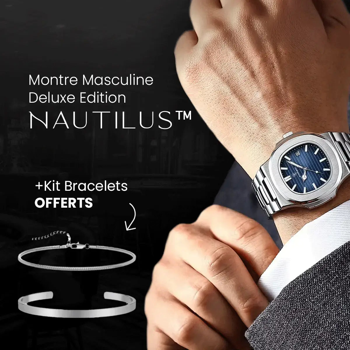 Men's Premium Nautilus™ Watch with Free Bracelet Kit – Incredible Offer!