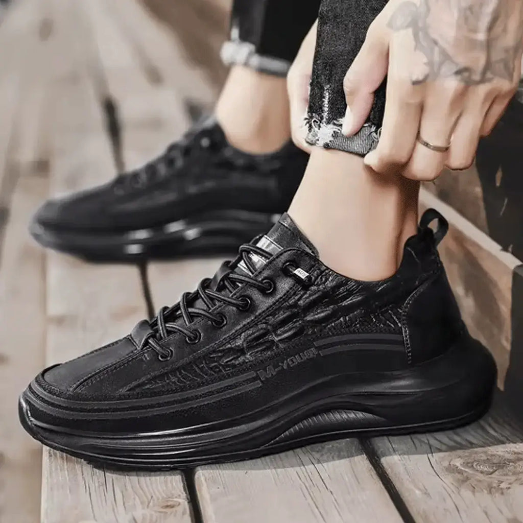 Drako® Men's Crocodile Skin Sneakers