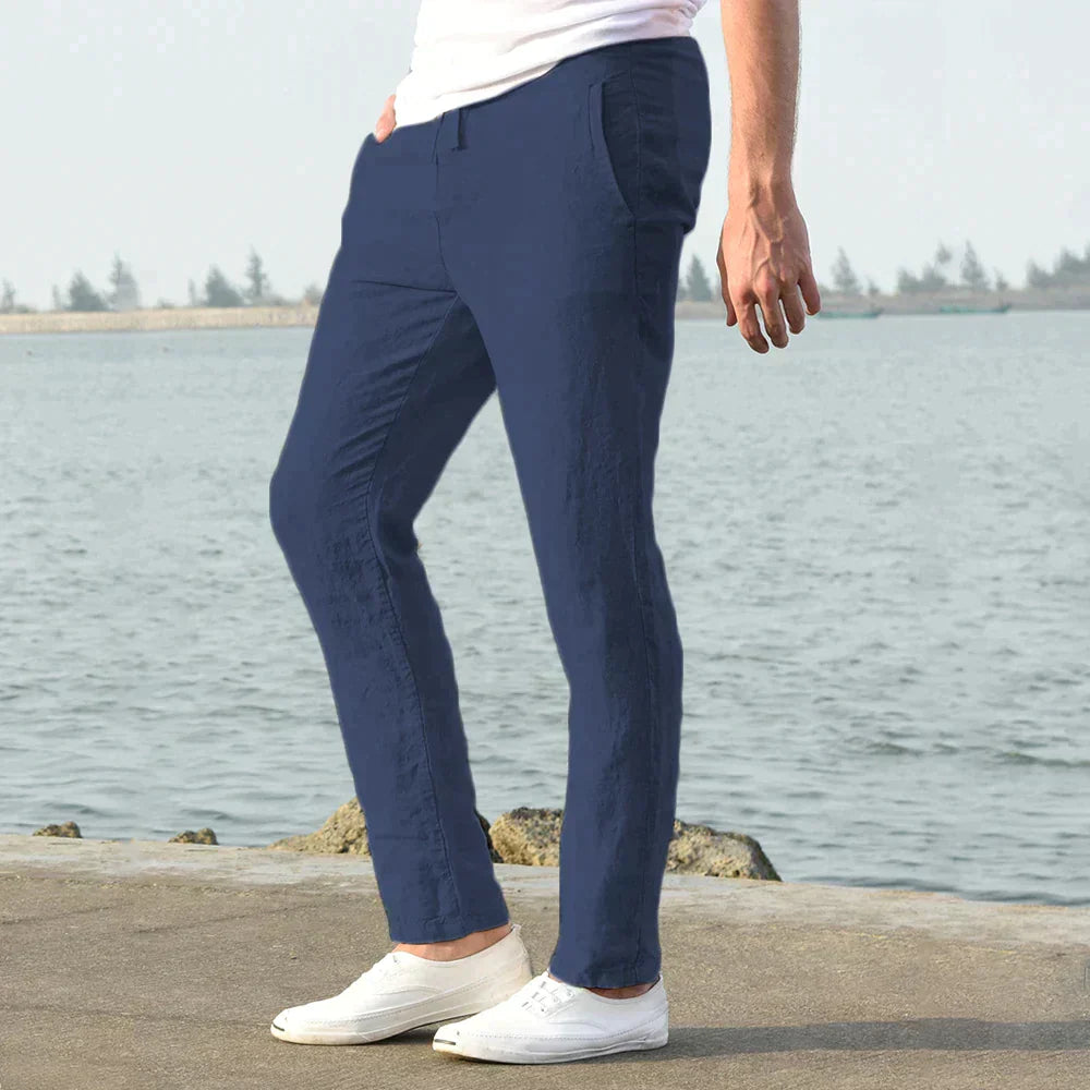 Poli - Men's Breathable Linen Pants for Ideal Summer Comfort