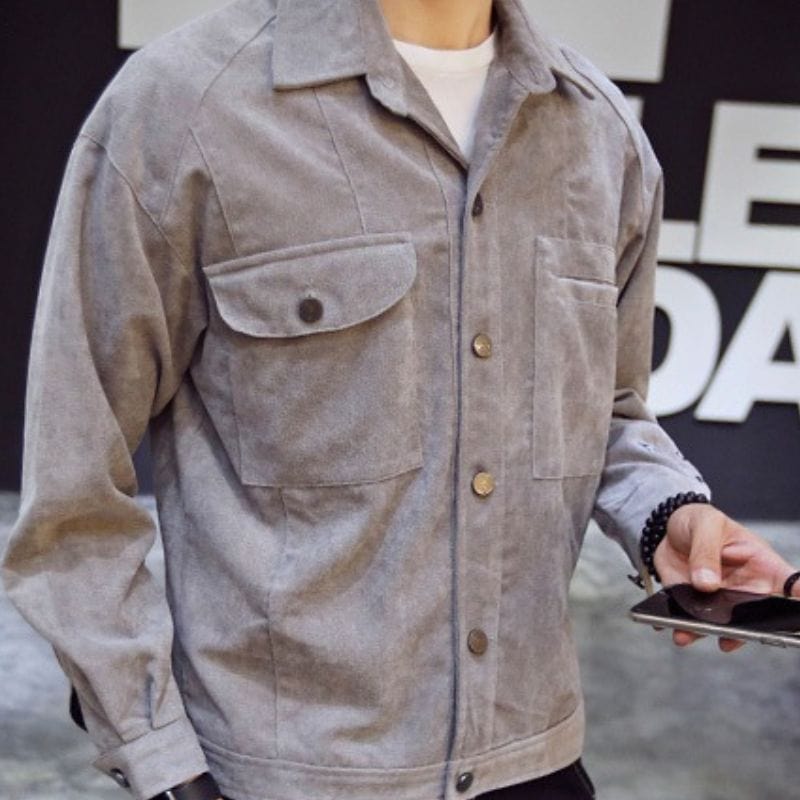 Men's Corduroy Shirt Jacket – Perfect for Embracing Timeless British Style!