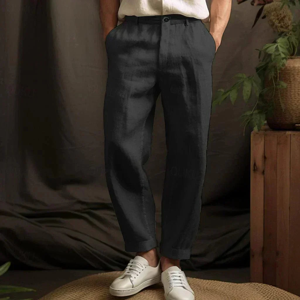 Remy - Men's Smart Cool Linen Trousers