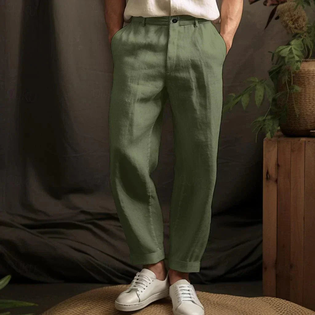 Remy - Men's Smart Cool Linen Trousers
